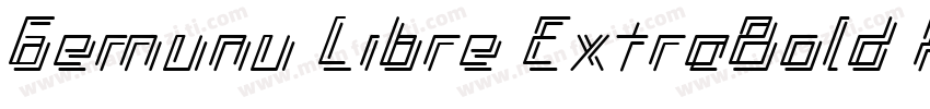 Gemunu Libre ExtraBold Regular字体转换